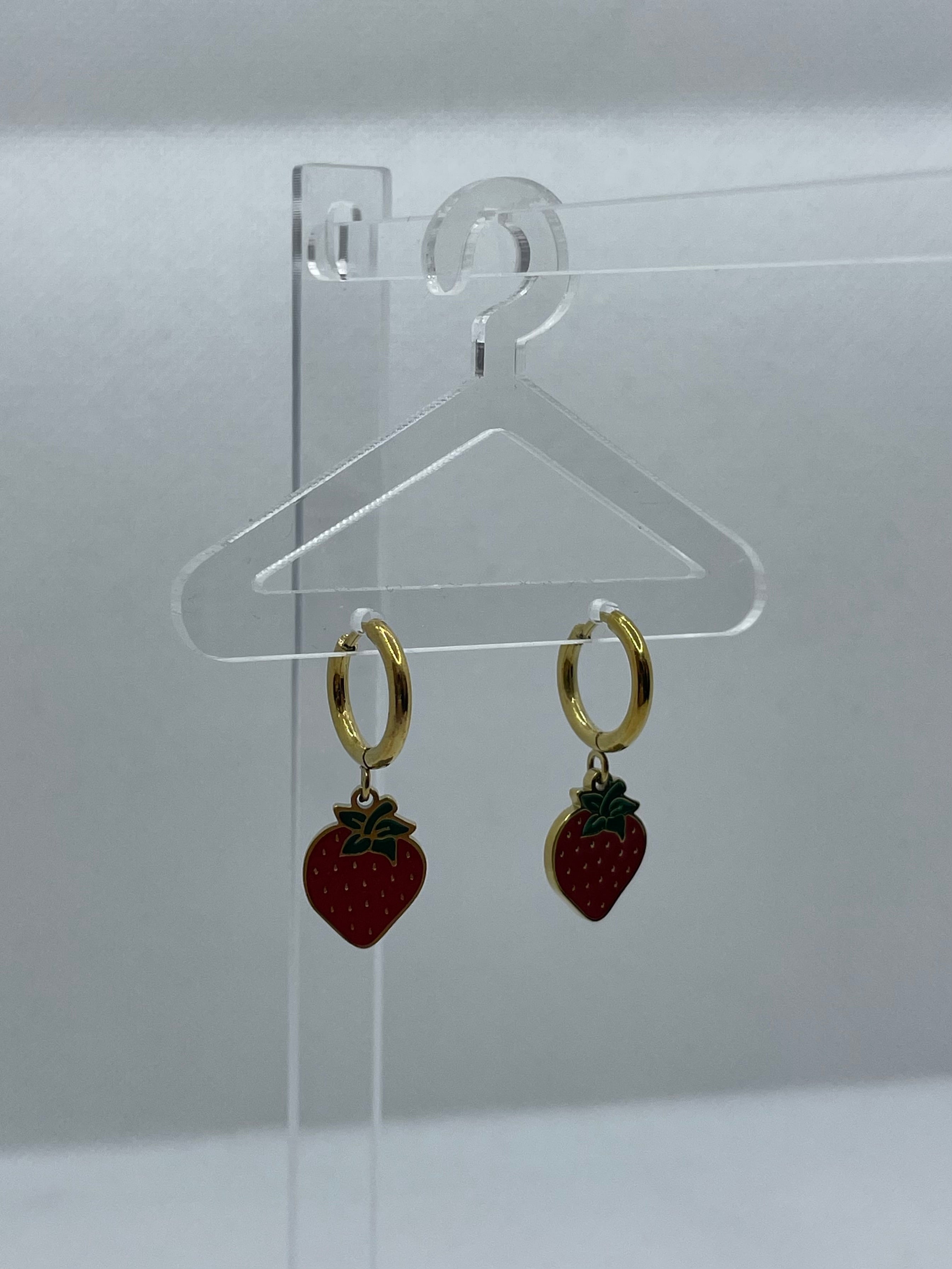 Boucle d’oreille FRAISE