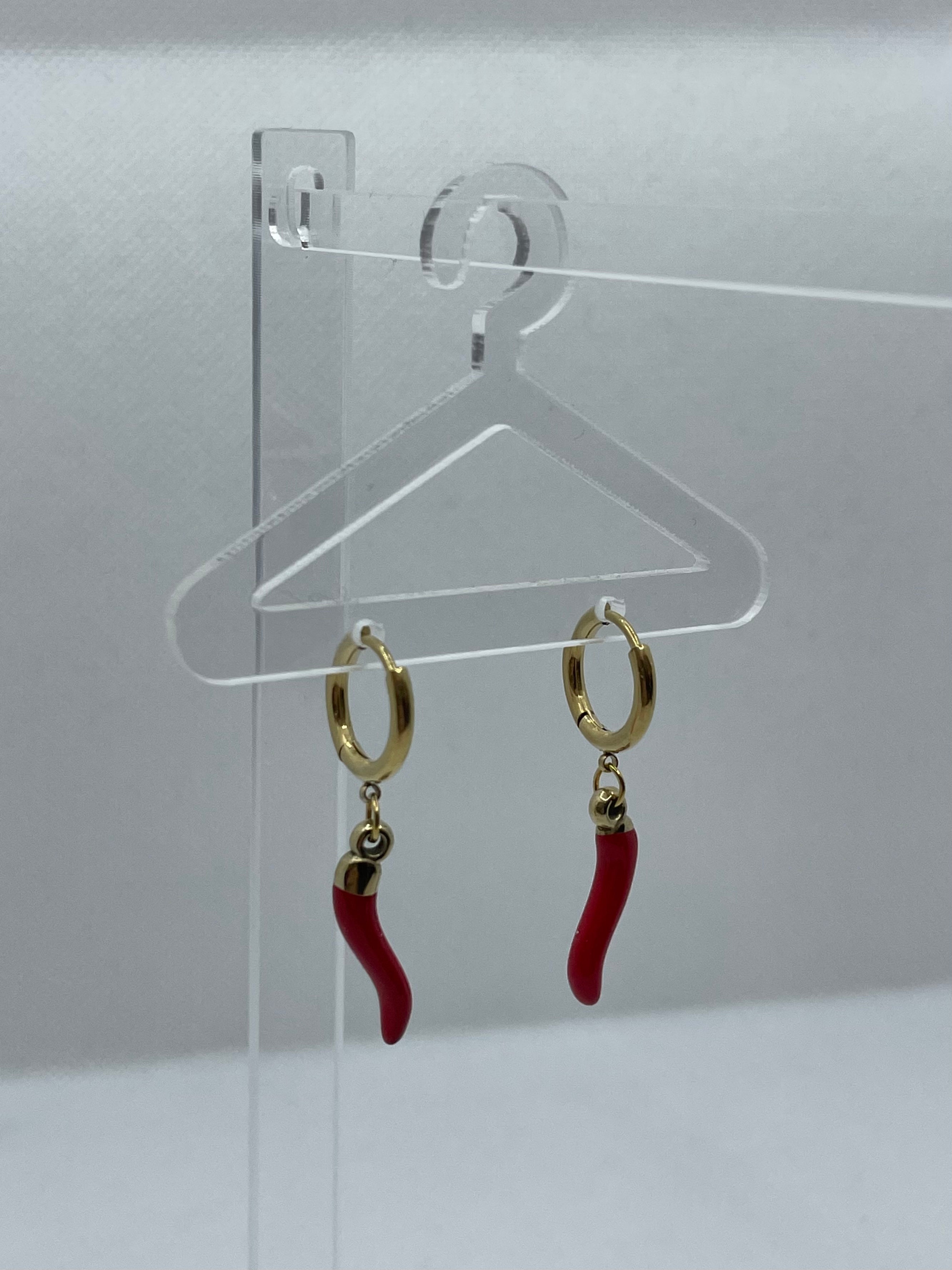 Boucle d’oreille PIMENT